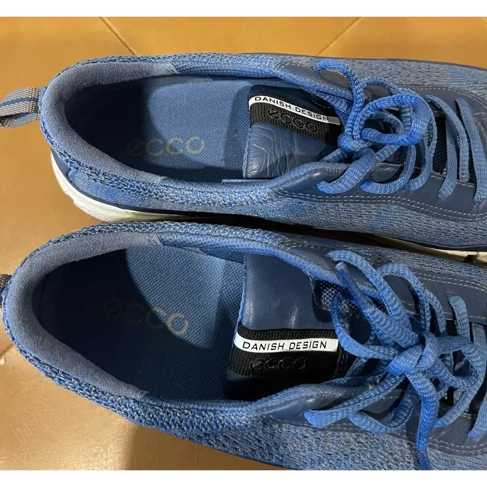 Ecco Womens Danish Design Blue‎ Flyknit Comfort Sneakers Size 40 US 9